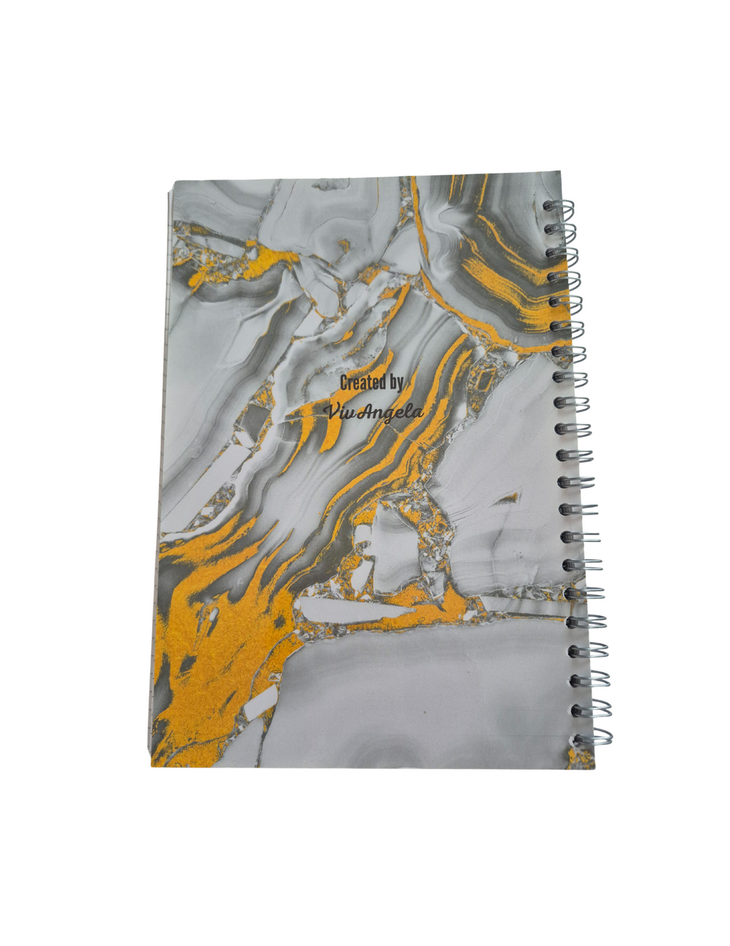 ✏️ 100‑Page Lined Spiral‑Bound Notebook with Laminated Cover