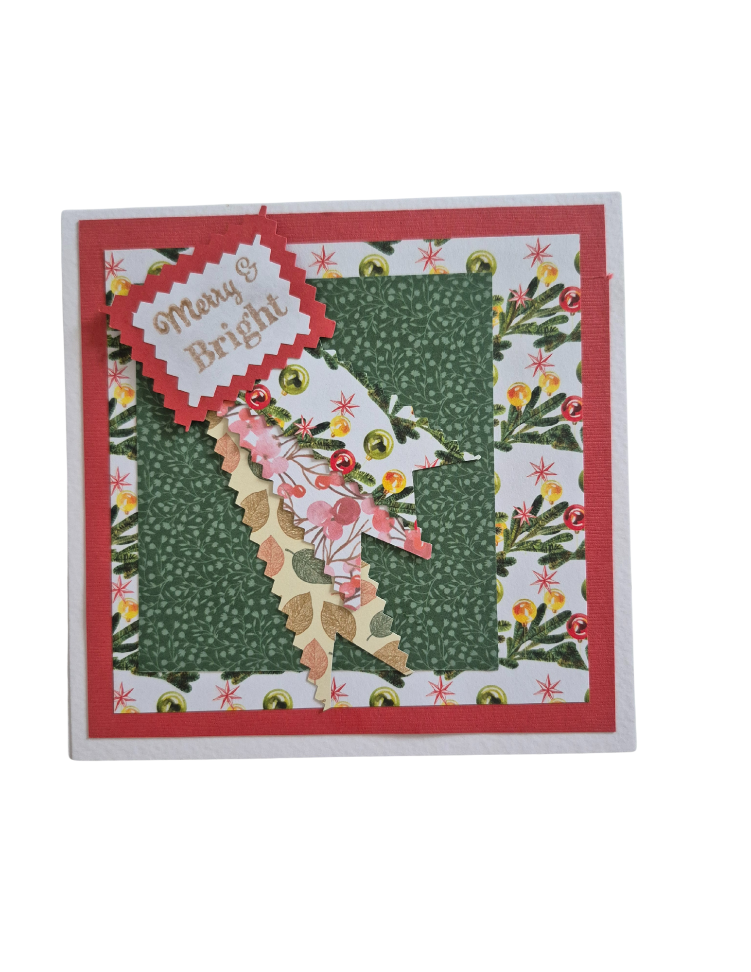 💌 Merry And Bright - Handmade Post Card