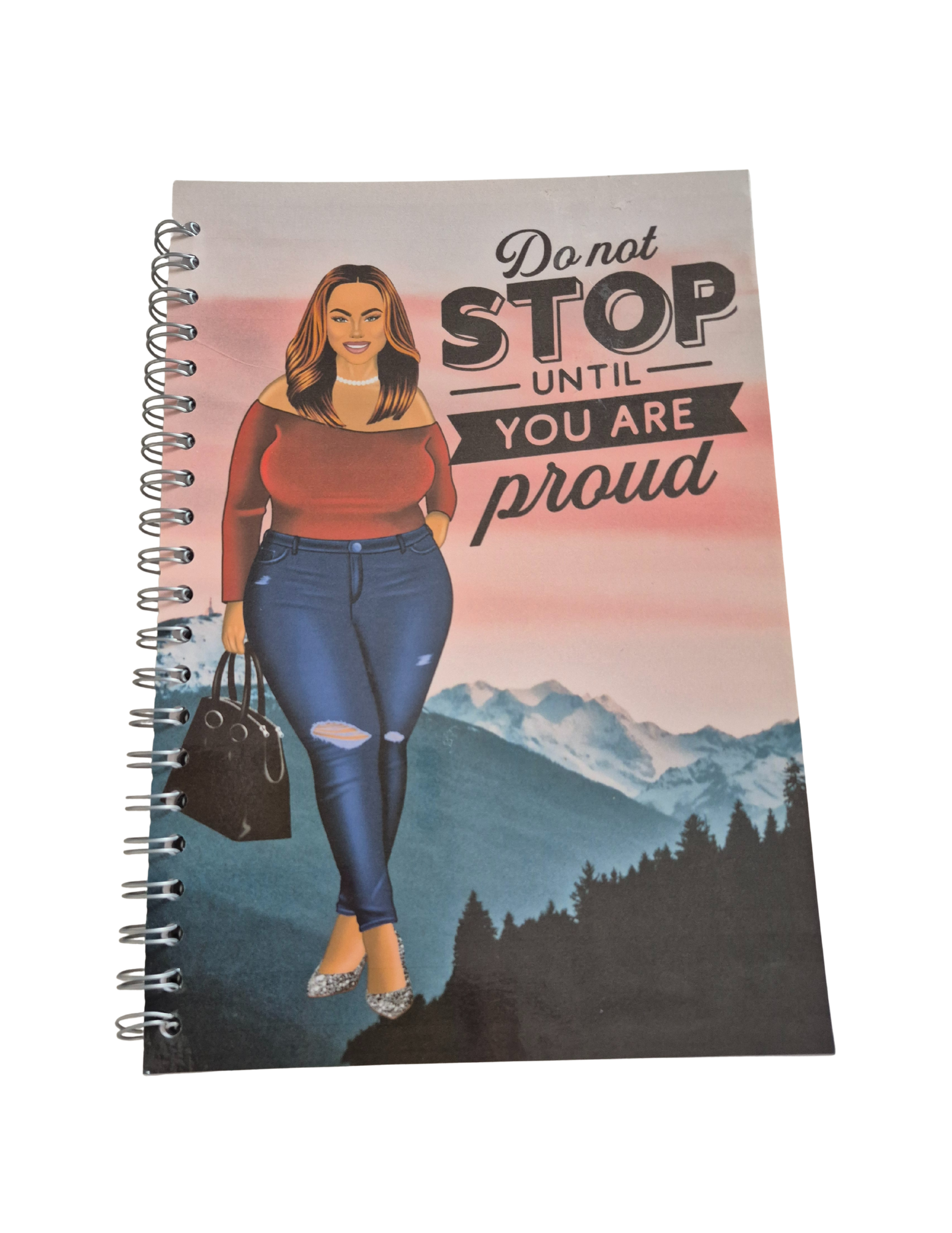 ✏️ 100‑Page Lined Spiral‑Bound Notebook with Laminated Cover