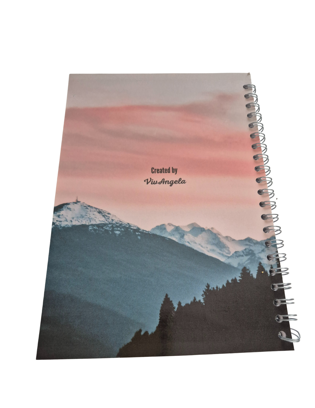 ✏️ 100‑Page Lined Spiral‑Bound Notebook with Laminated Cover
