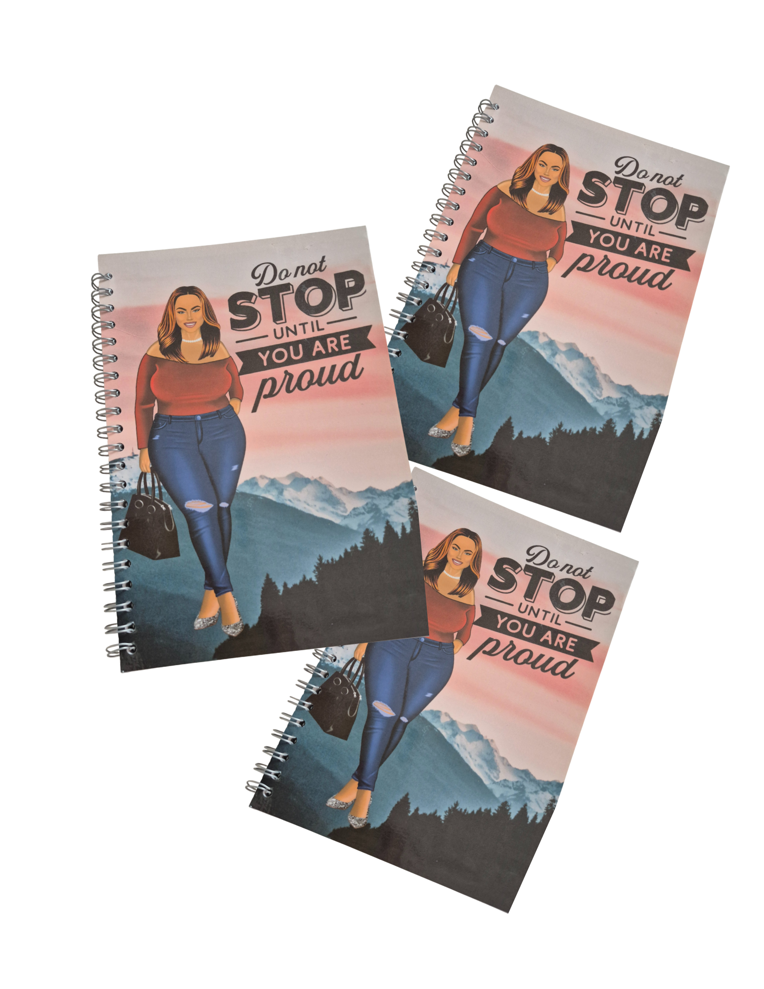 ✏️ 100‑Page Lined Spiral‑Bound Notebook with Laminated Cover