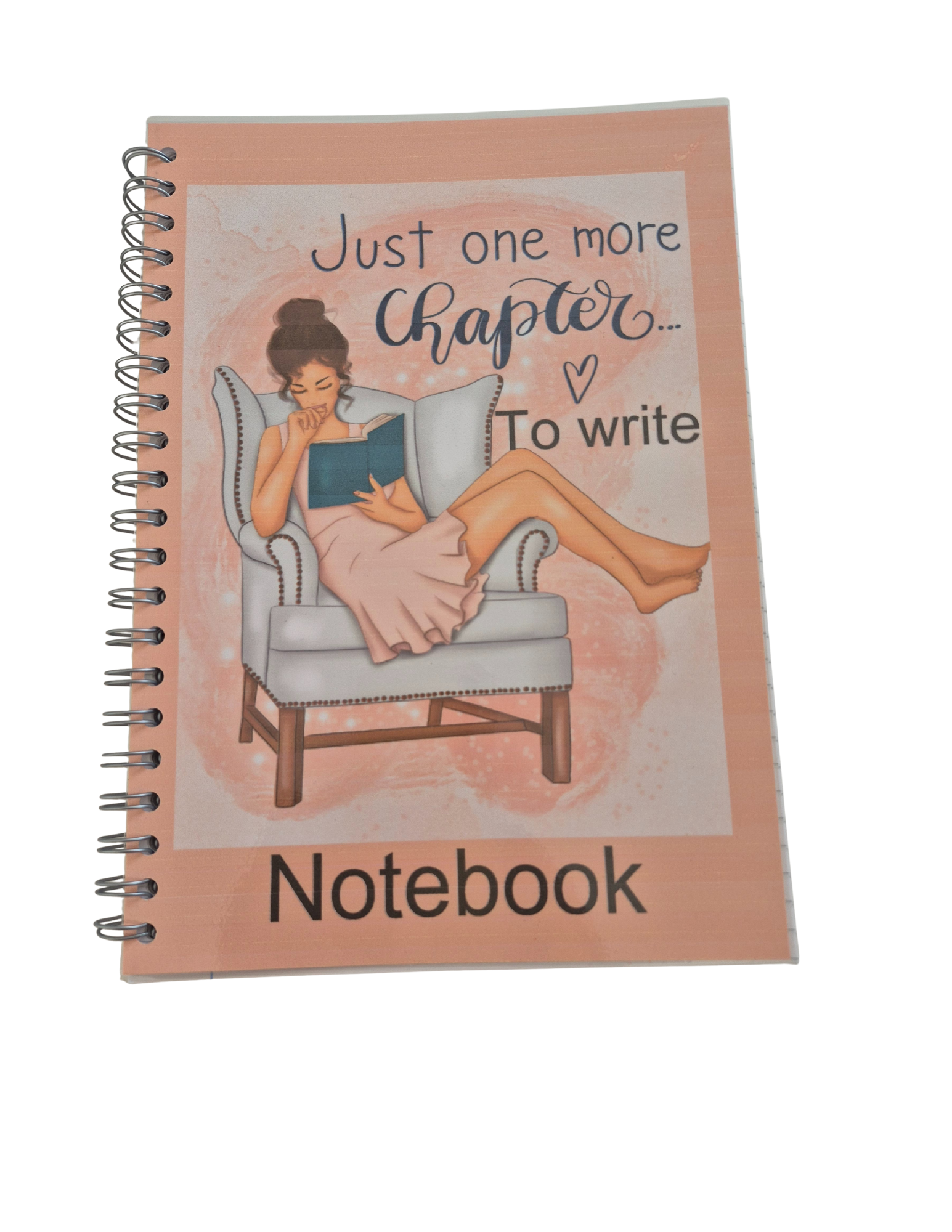 ✏️ 100‑Page Lined Spiral‑Bound Notebook with Laminated Cover