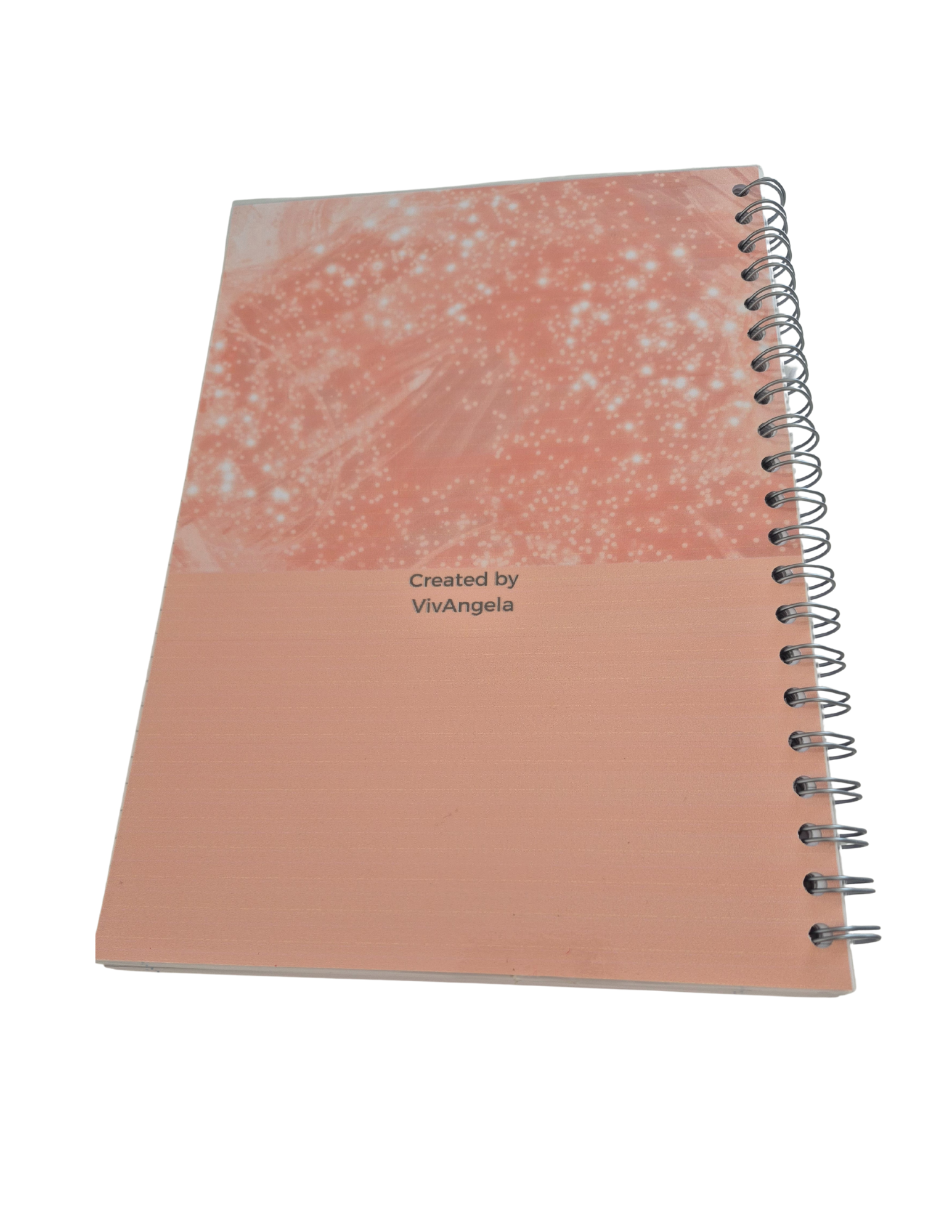 ✏️ 100‑Page Lined Spiral‑Bound Notebook with Laminated Cover