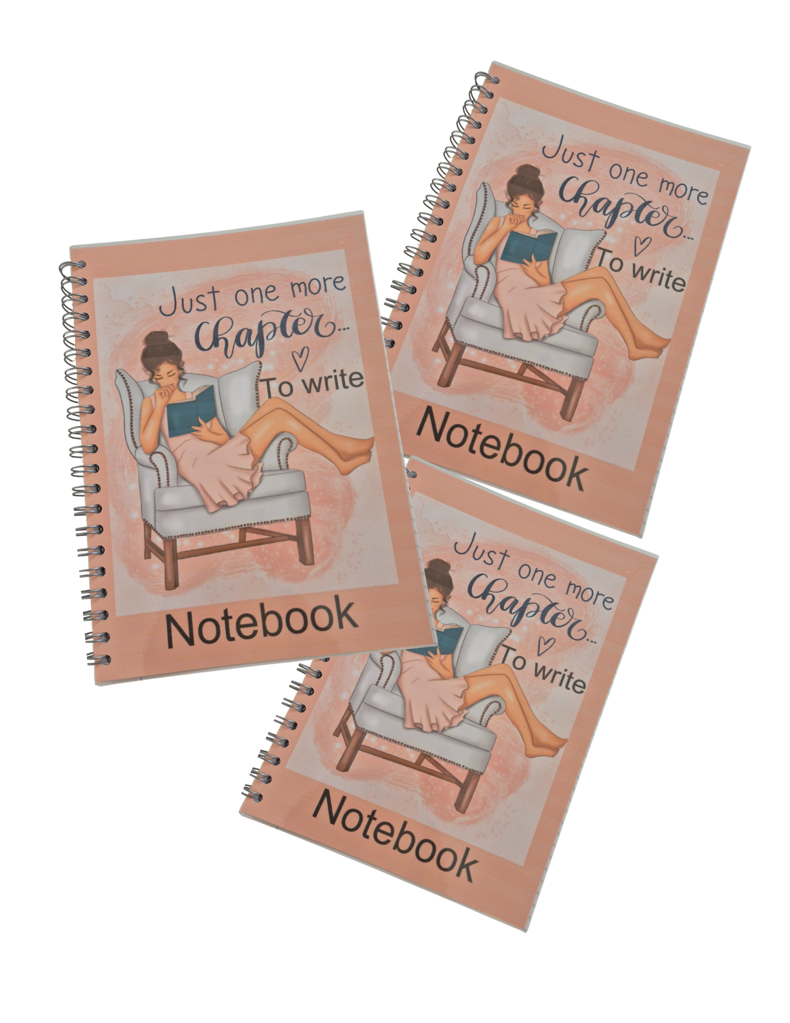 ✏️ 100‑Page Lined Spiral‑Bound Notebook with Laminated Cover