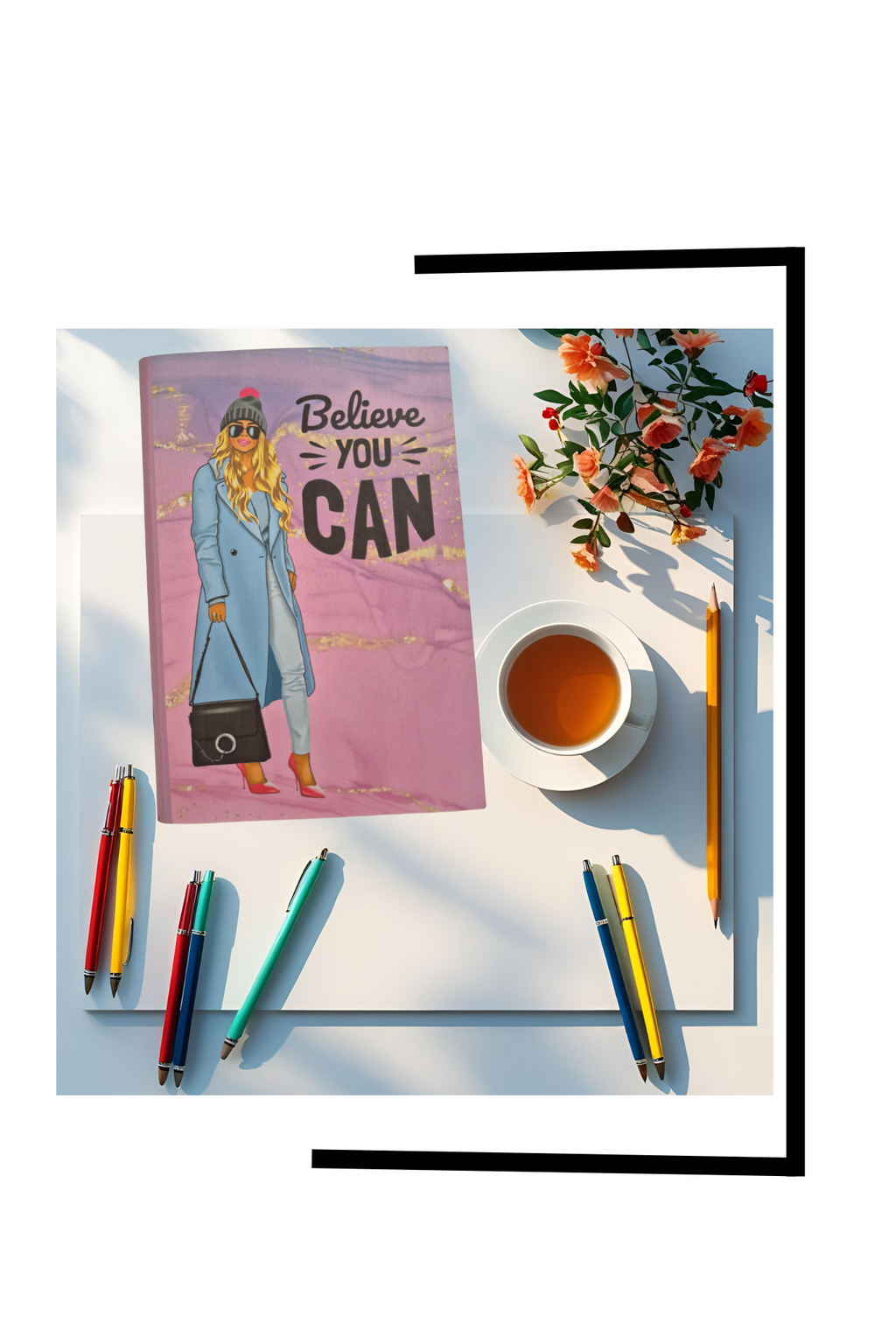 ✨ 6″ × 8.5″ Blank Notebook – 30 Pages ✨