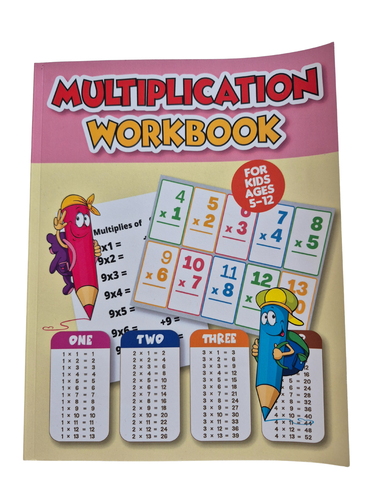 Multiplication Workbook for Beginners (Ages 5–12)Maths books from Age 5 (KS1) - Age 12 (KS3)