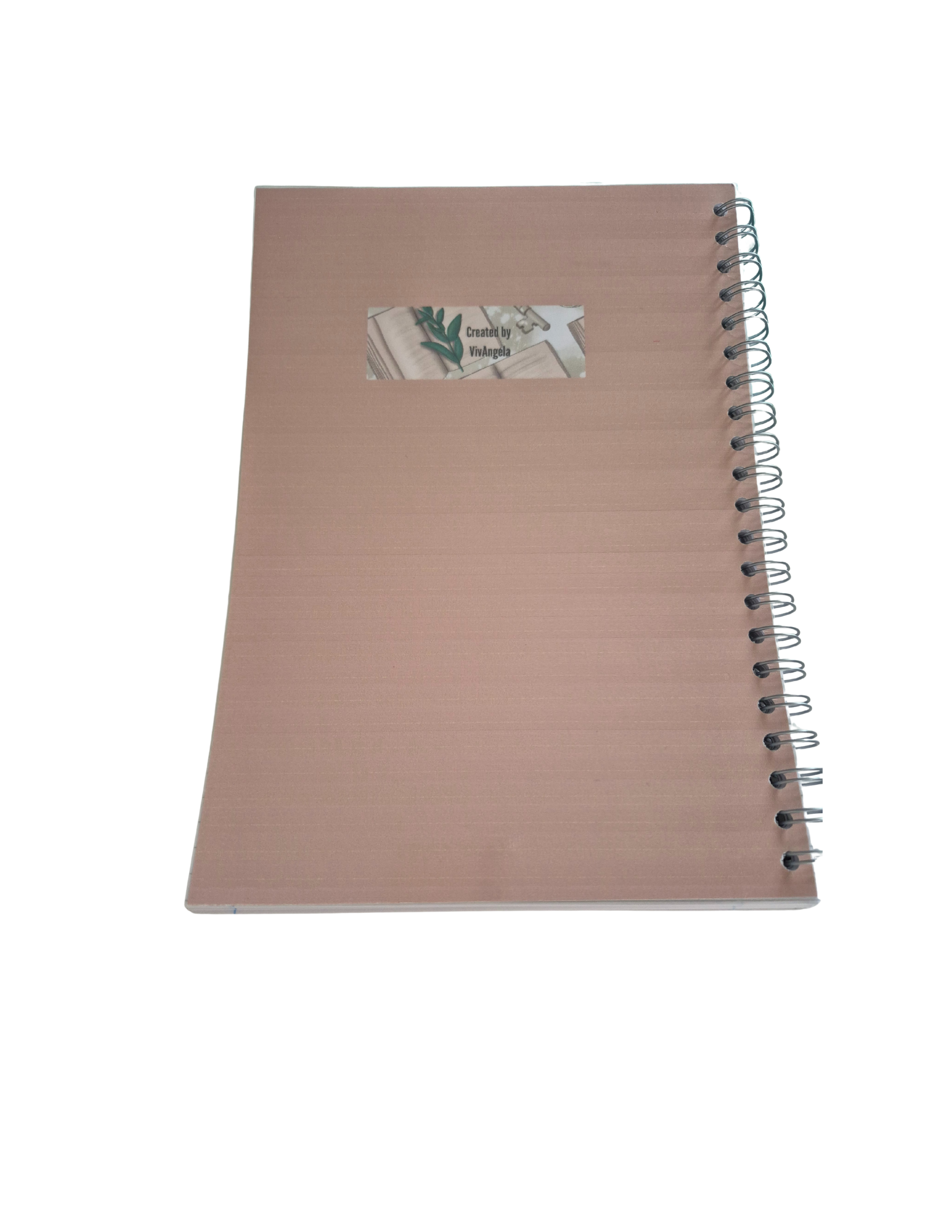 ✏️ 100‑Page Lined Spiral‑Bound Notebook with Laminated Cover