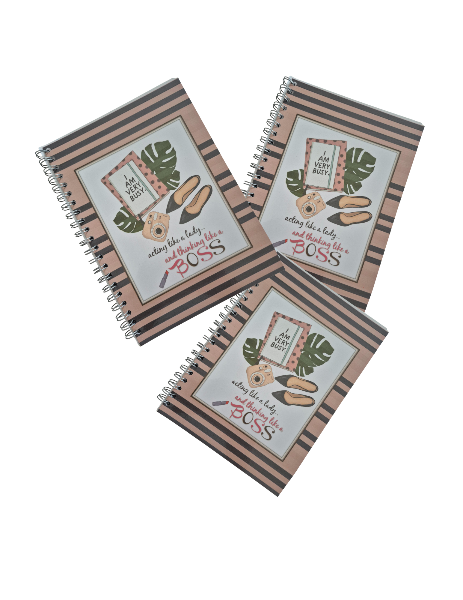 ✏️ 100‑Page Lined Spiral‑Bound Notebook with Laminated Cover