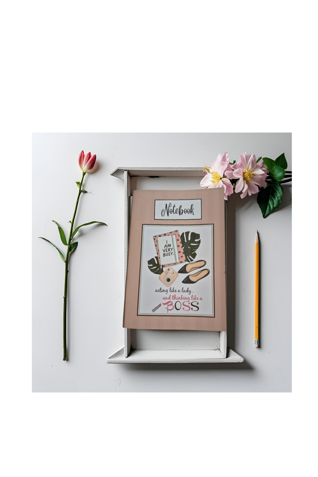 ✨ 6″ × 8.5″ Blank Notebook – 30 Pages ✨